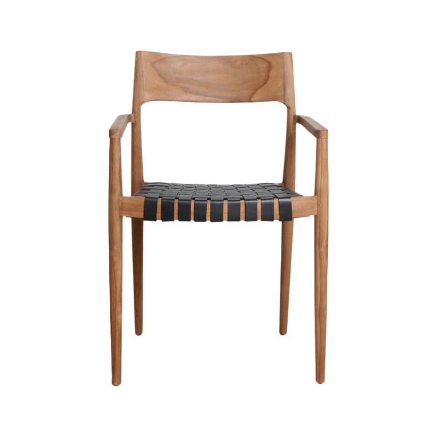 Freya bőr karfás szék