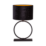 Devon fabric table lamp with black frame 67
