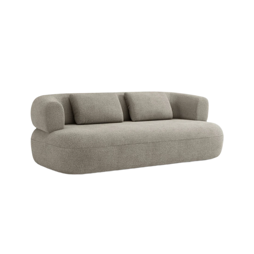 Jenny 3-seater ascot bouclé sofa