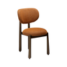 Glam bouclé chair with antique legs