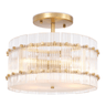 Ruby Round Glass Ceiling Lamp