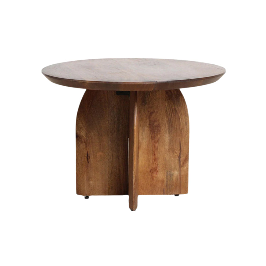 Bullnose wood side table