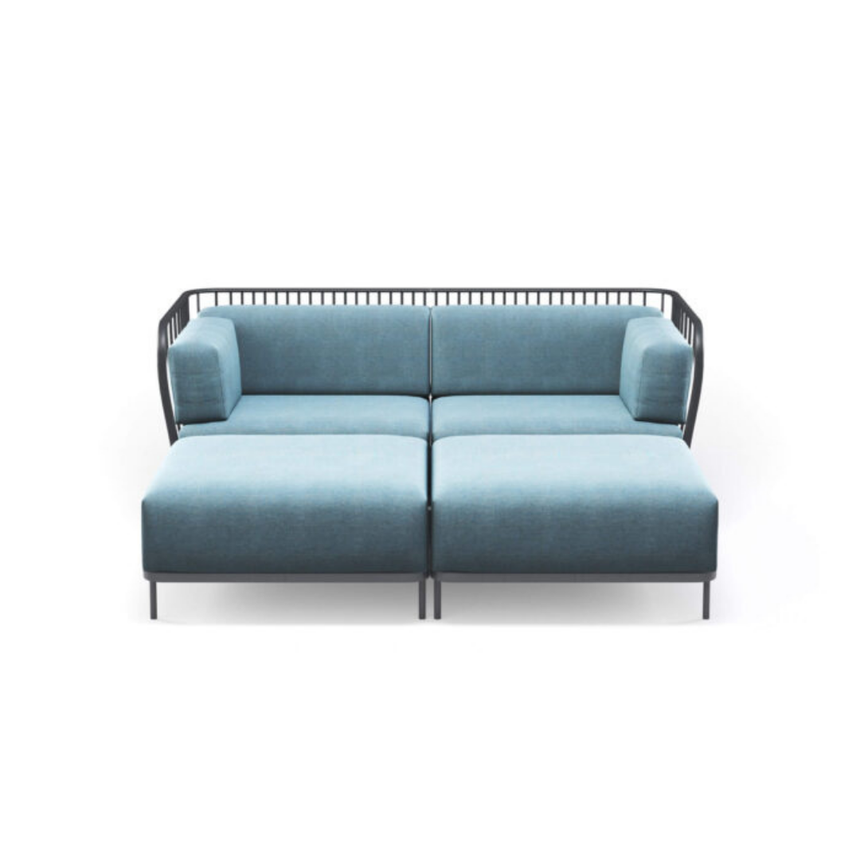 Cannolè szövet kerti moduláris kanapé