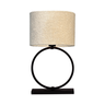 Devon fabric table lamp with black frame 67