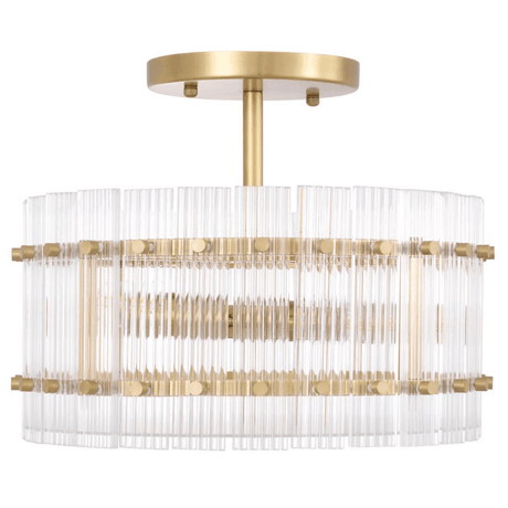 Ruby Round Glass Ceiling Lamp