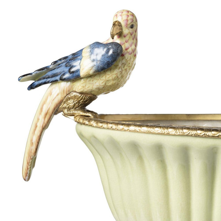 Ariel Parrots porcelán tál