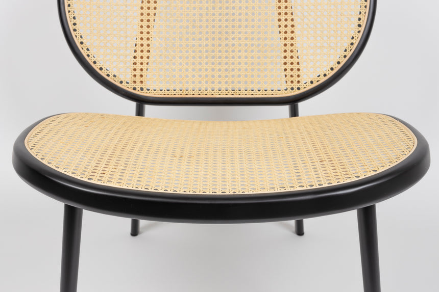 Spike all webbing rattan fotel