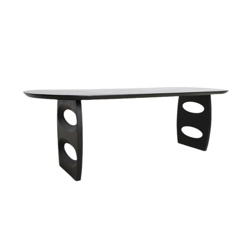 Bullnose Teardrop wooden dining table 180x90
