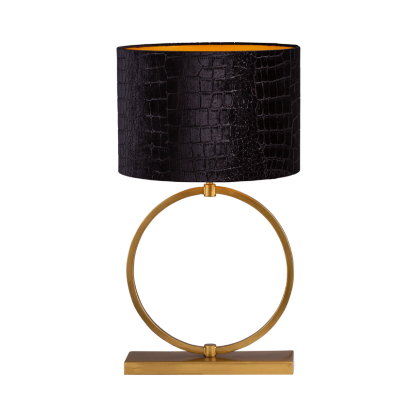 Devon fabric table lamp with bronze frame 67