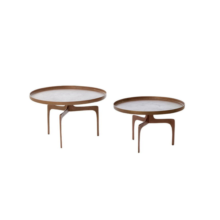 Yellow wooden dining table