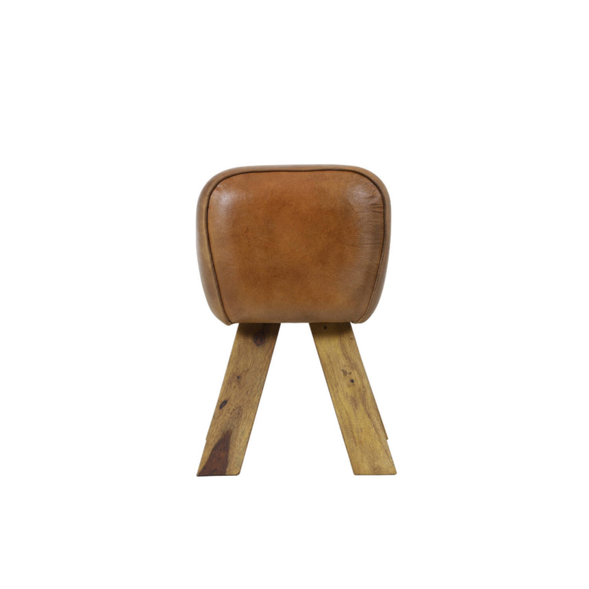 Ramy dekoratív bőr puff – Prémium ülőke vintage stílusban