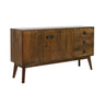 Yellow wooden dining table