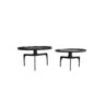 Yellow wooden dining table