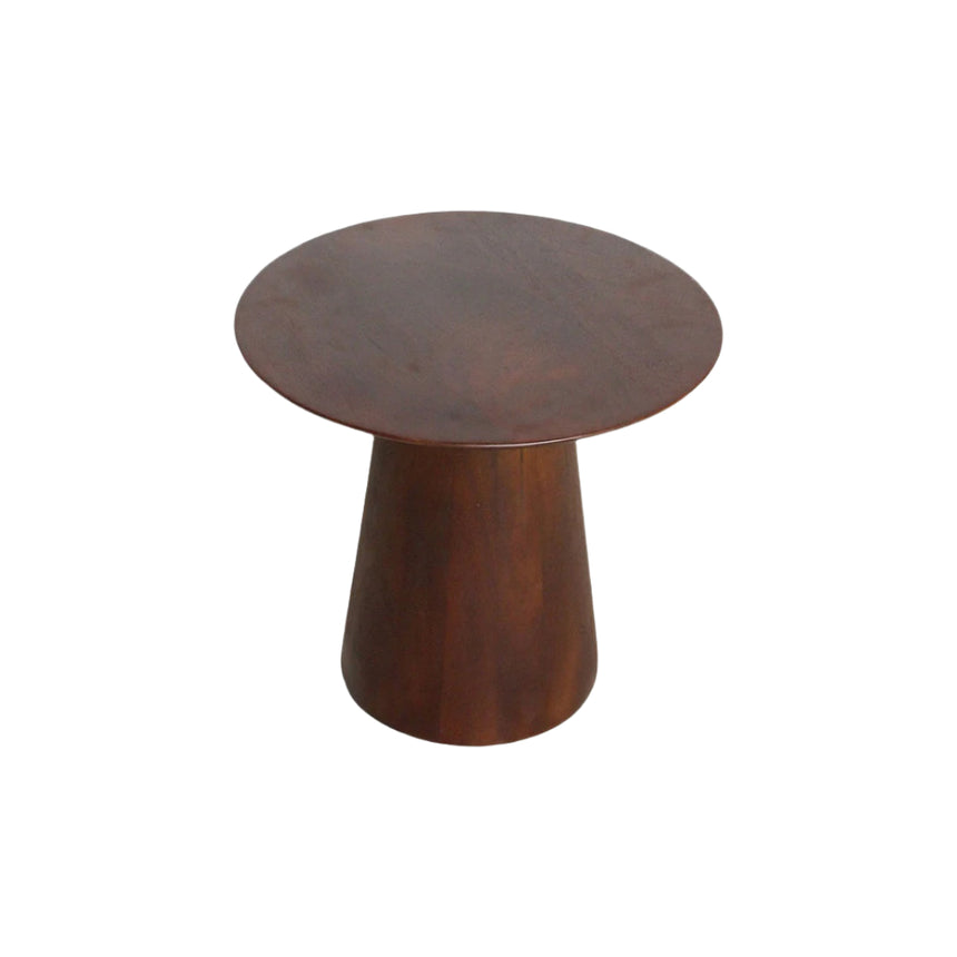 Bullnose Cone Wood End Table