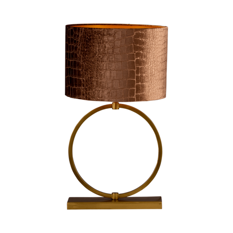 Devon fabric table lamp with bronze frame 67