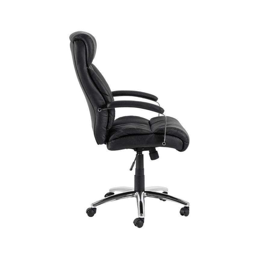 Benson textile leather rolling chair