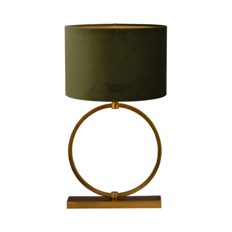 Devon fabric table lamp with bronze frame 67