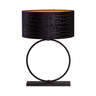 Devon fabric table lamp with black frame 76