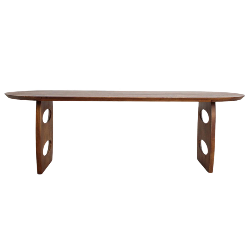 Bullnose Teardrop wooden dining table 180x90