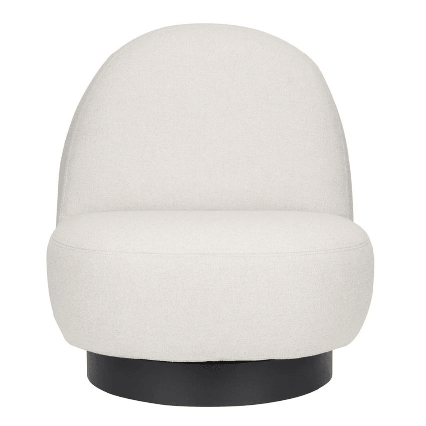 Eden bouclé swivel chair