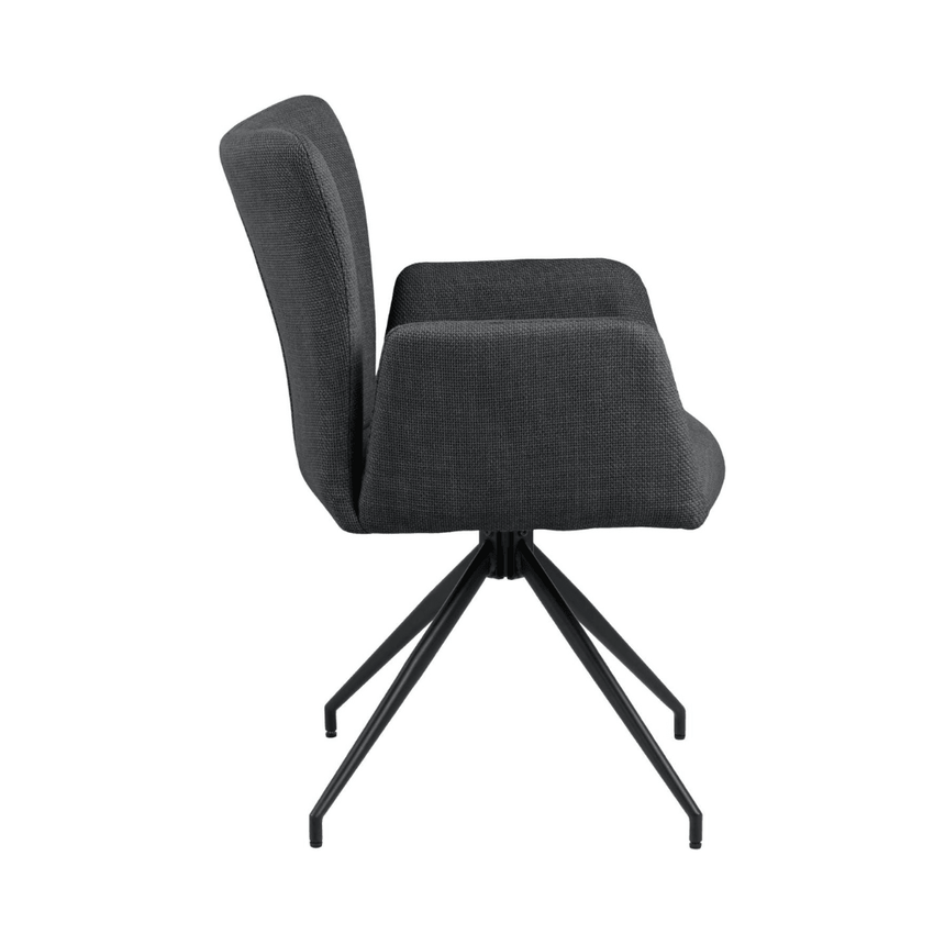 Laura fabric swivel chair