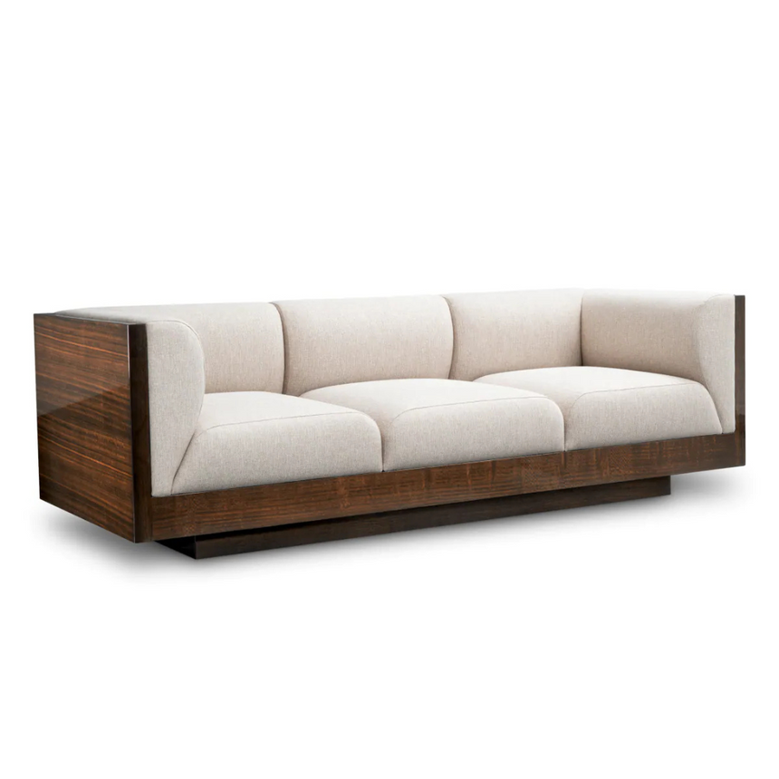 Sebastian swivel wooden armchair