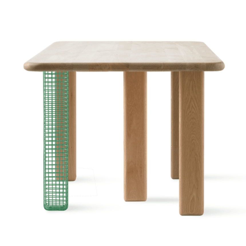 Stilts wooden dining table