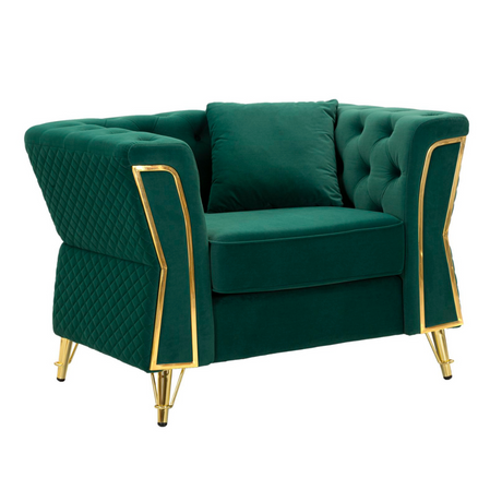 Emy velvet armchair