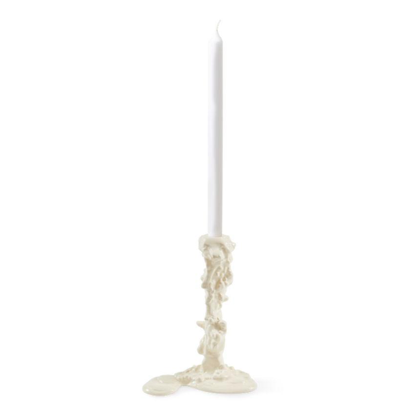 Drip metal candle holder 25cm