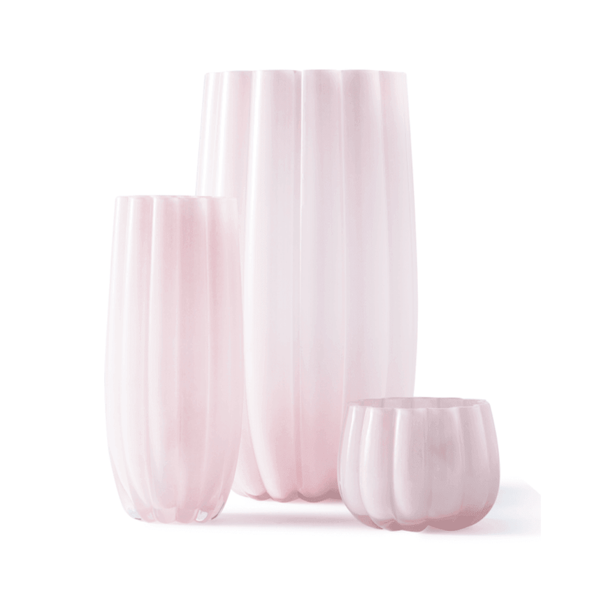 Melon glass candle holder
