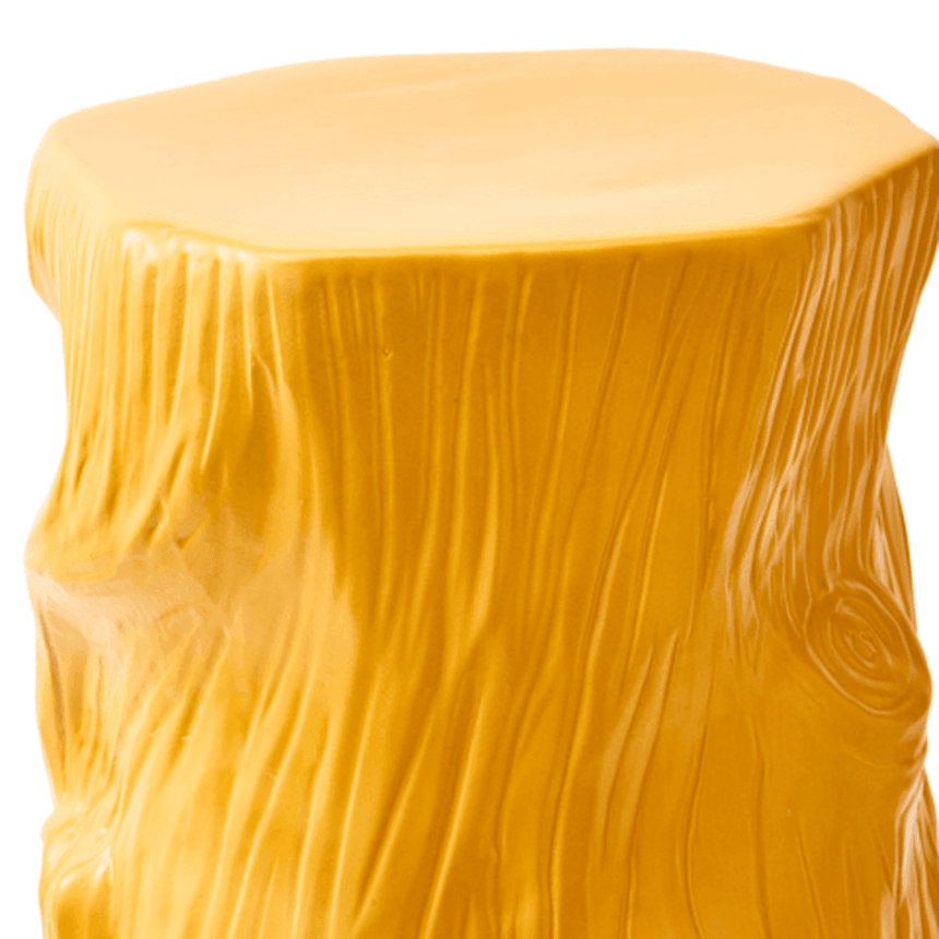 Tree Trunk Ceramic Side Table