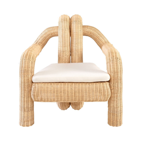 Pompidou rattan fotel