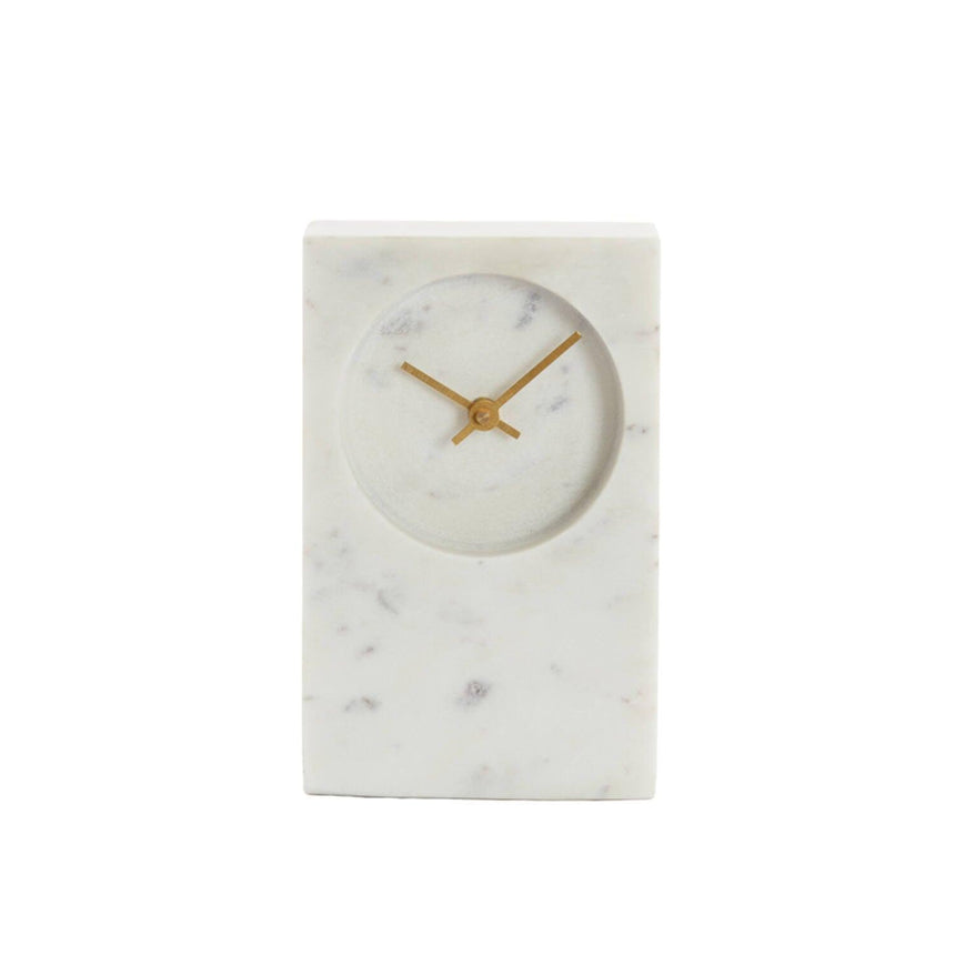 Destina marble table clock
