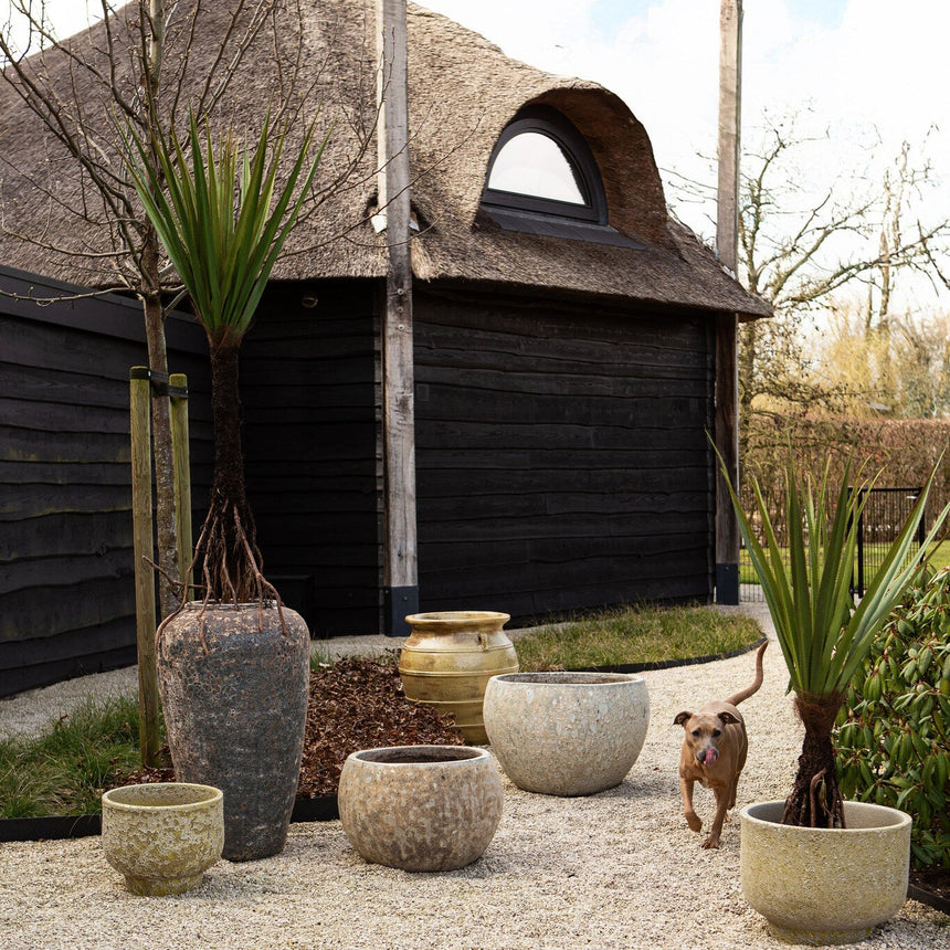 Sanish agyag virágtartó szettben