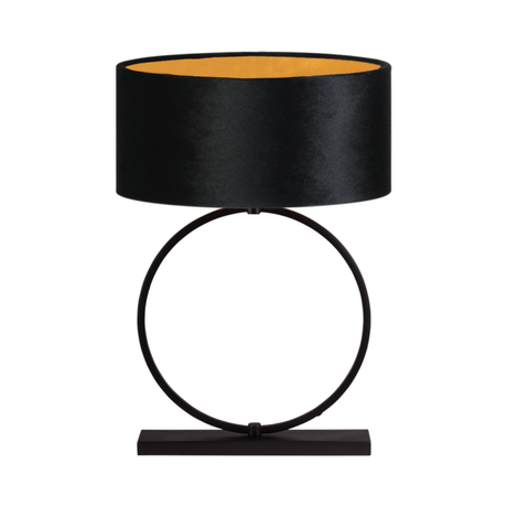 Devon fabric table lamp with black frame 76