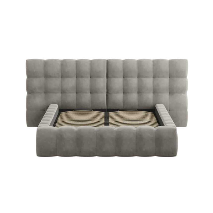 Mamaia wide velvet bed frame 140x200