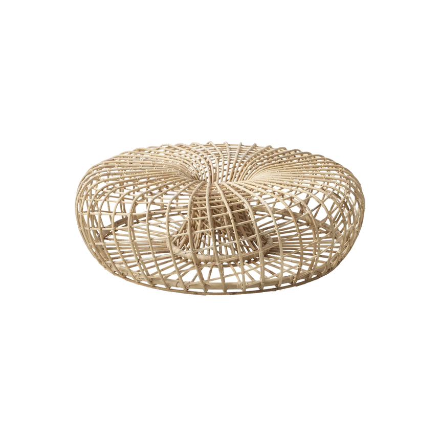 Nest rattan dohányzóasztal Ø130