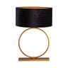 Devon fabric table lamp with bronze frame 76