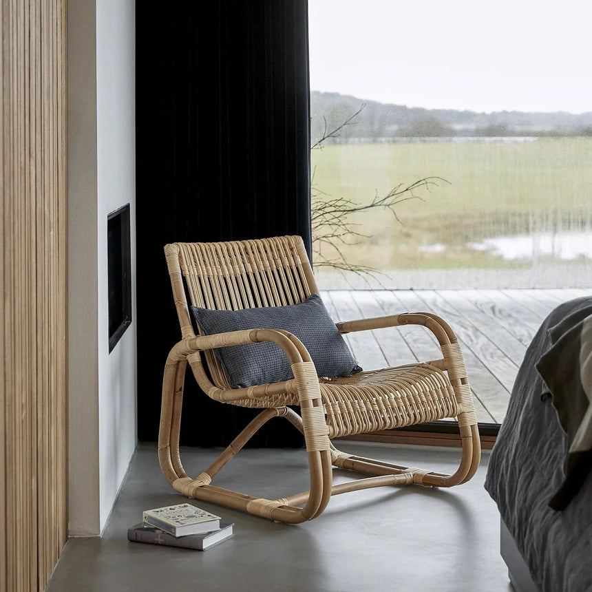 Curve rattan fotel