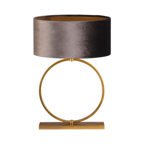 Devon fabric table lamp with bronze frame 76