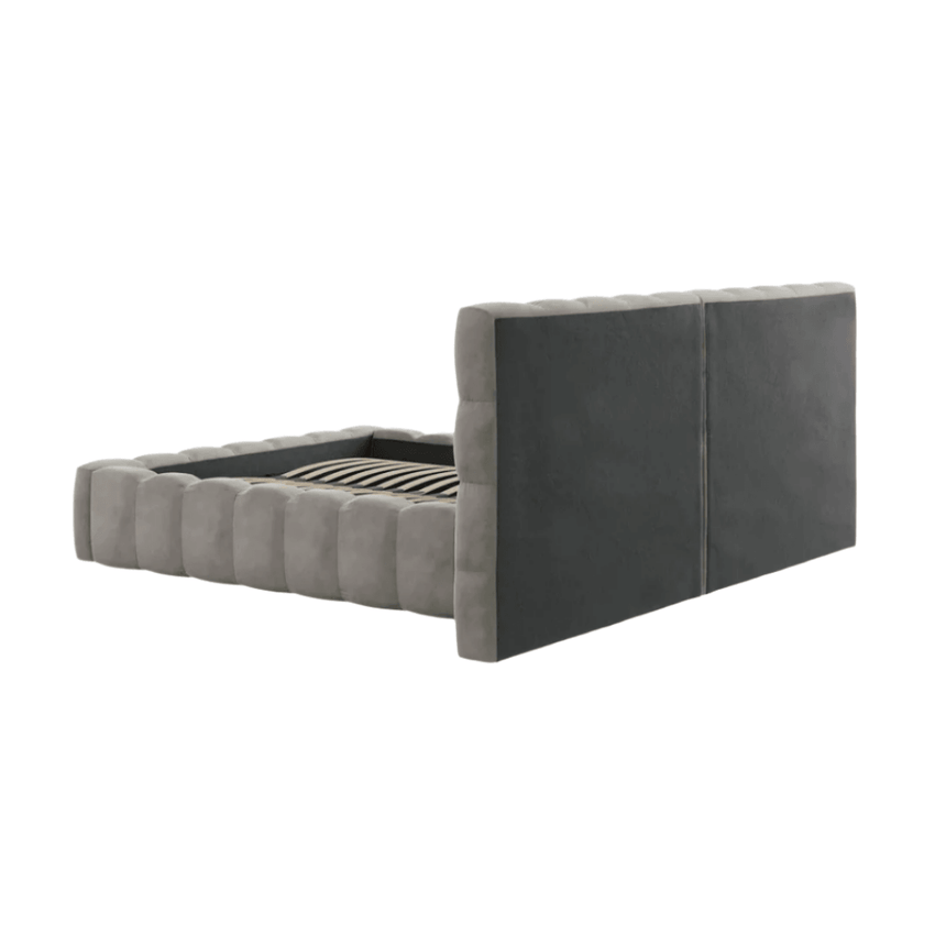 Mamaia wide velvet bed frame 140x200