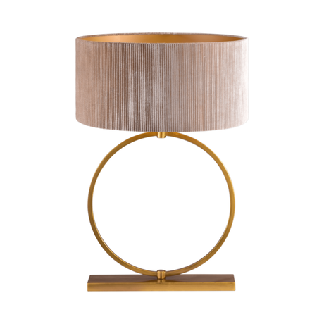Devon fabric table lamp with bronze frame 76