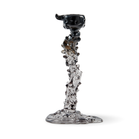 Drip glass candle holder 25cm
