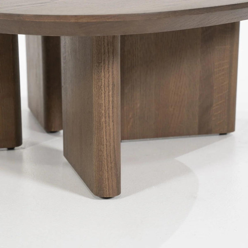 Stef wooden coffee table 80x80