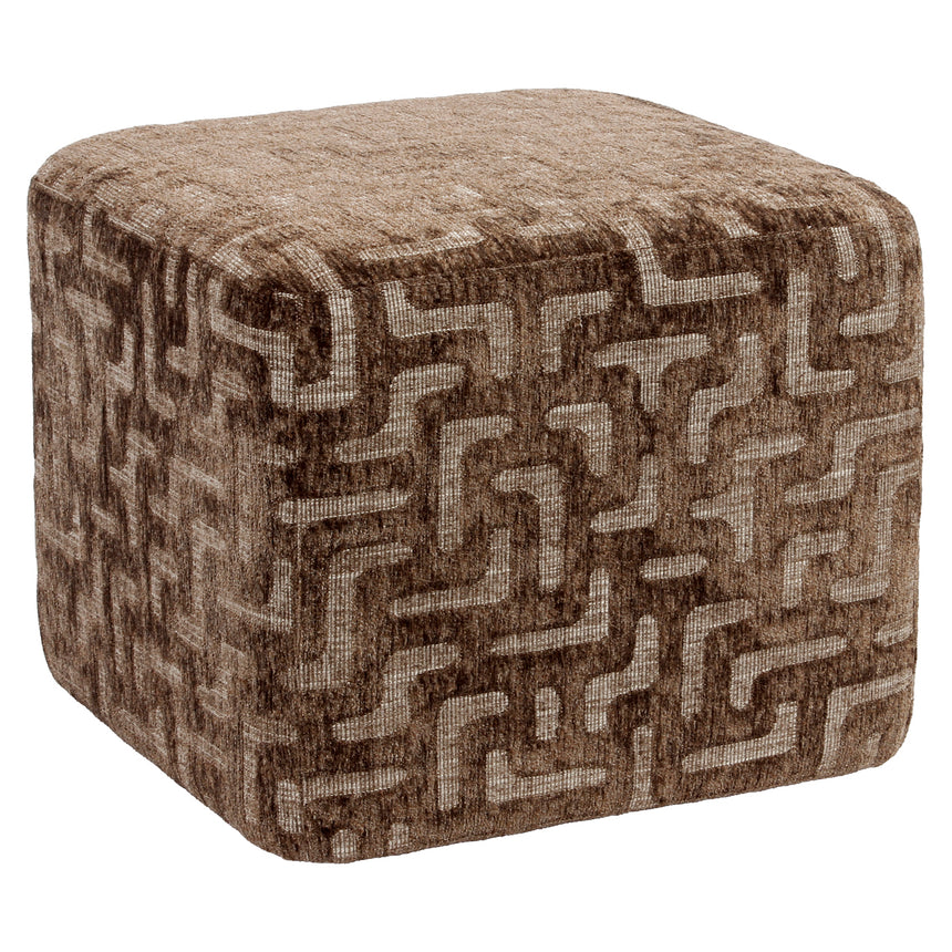 Ciela puff és lábtartó – Labirintus mintás szövet, 51 cm