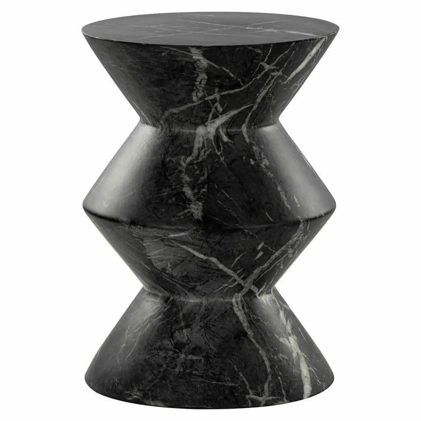 Bosco marble-effect side table