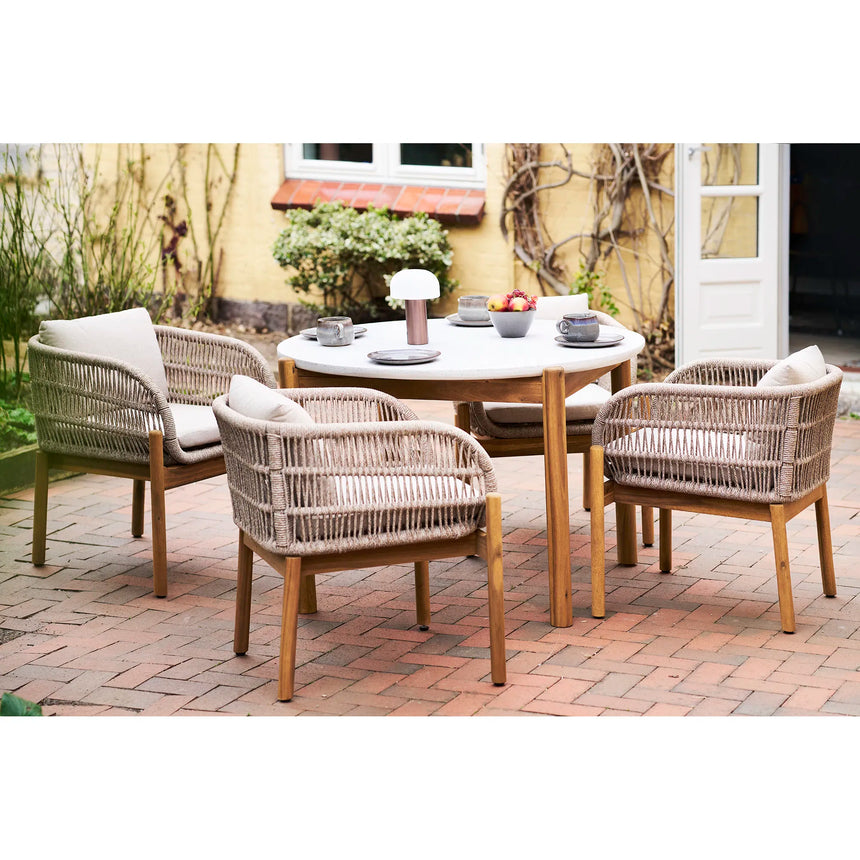 Terracina fabric garden dining set
