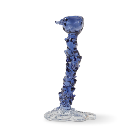 Drip glass candle holder 25cm
