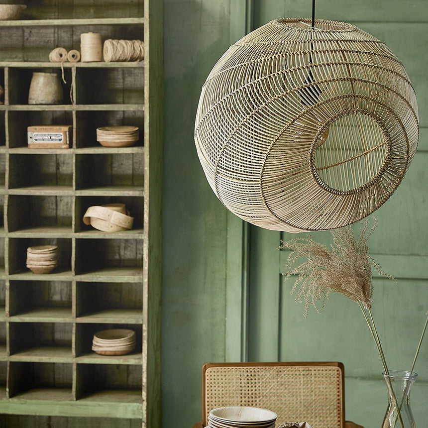 Luna Sphere rattan függőlámpa