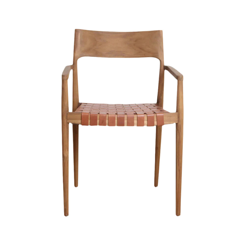 Freya bőr karfás szék